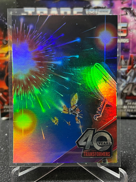 2024 TRANSFORMERS 40th ANNIVERSARY CONNECTING CARD B 1 OF 9 # 48 FOIL PUZZLE CARD