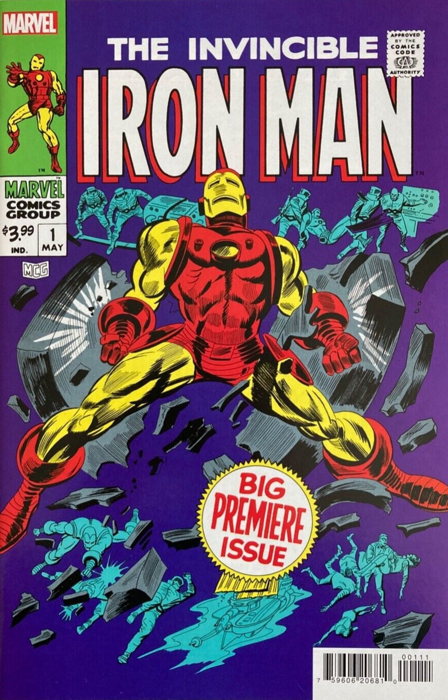 THE INVINCIBLE IRON MAN # 1 REPRINT FACSIMILE EDITION 1968 NM MARVEL 2023