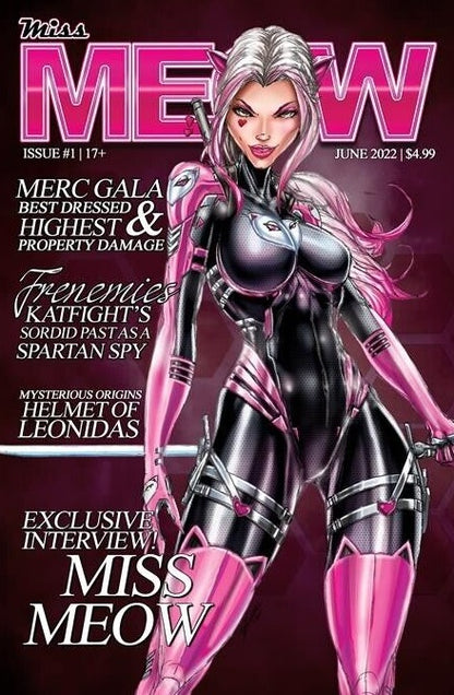 MISS MEOW # 1 JAMIE TYNDALL MAIN COVER  MERC PUBLISHING COMIC BOOK 2022