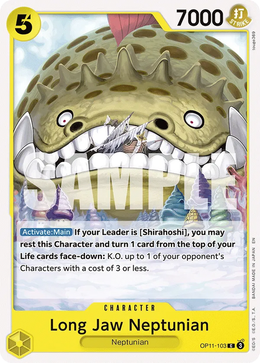 One Piece TCG Long Jaw Neptunian Base Card OP11-103 C A Fist of divine speed NM/M