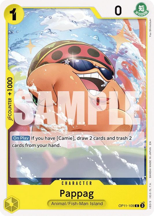One Piece TCG Pappag Base Card OP11-109 C A Fist of divine speed NM/M