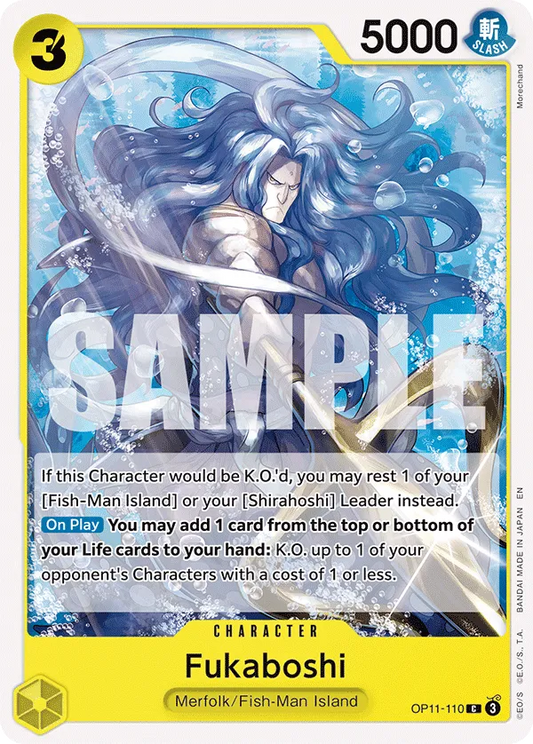 One Piece TCG Fukaboshi Base Card OP11-110  C A Fist of divine speed NM/M