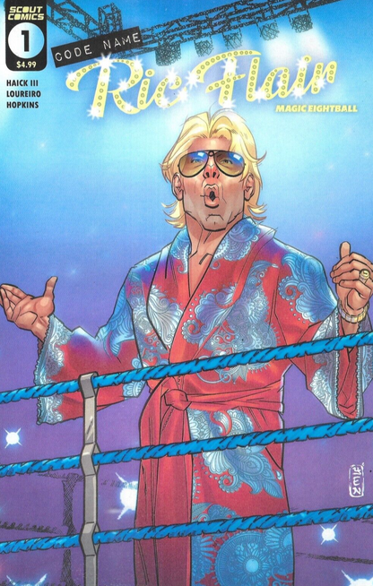 CODE NAME RIC FLAIR # 1 MAGIC EIGHTBALL VARIANT SCOUT COMICS COMIC BOOK 2023