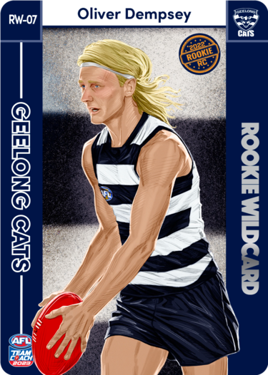 2023 AFL Teamcoach Oliver Dempsey Rookie Wildcard RW-07 Cats