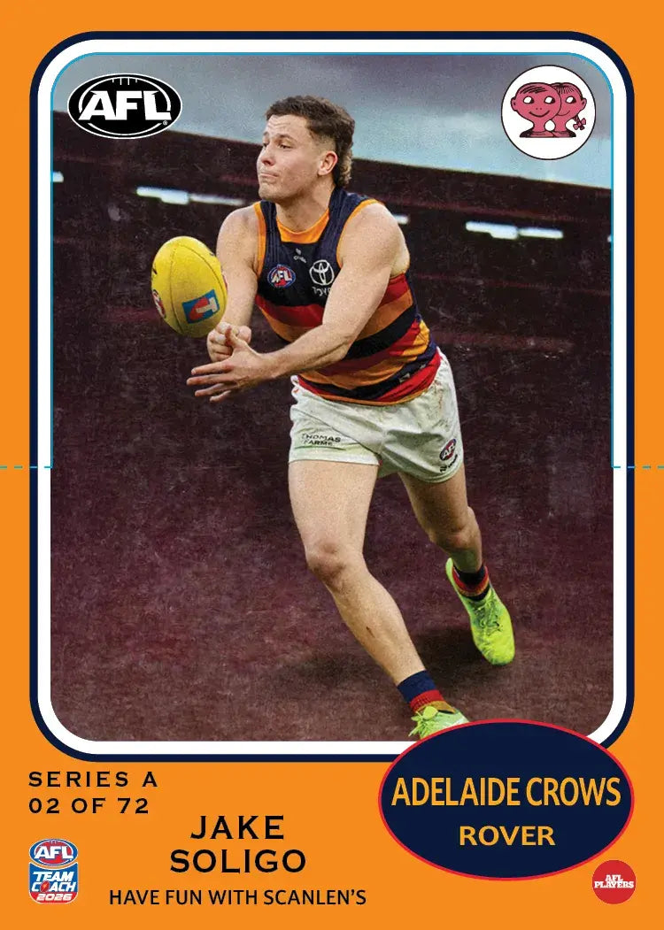 2026 Teamcoach AFL Scanlens Die-Cut Jake Soligo 02 of 72 Crows