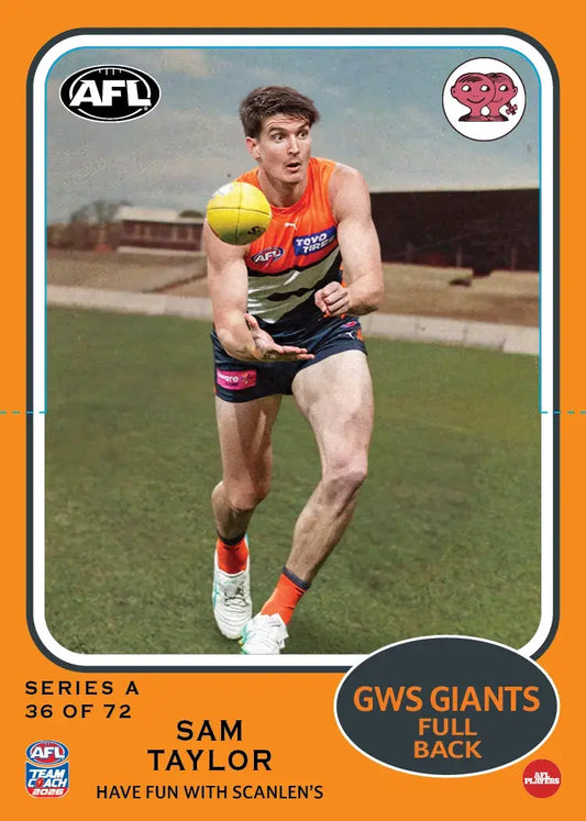 2026 Teamcoach AFL Scanlens Die-Cut Sam Taylor 36 of 72 Giants