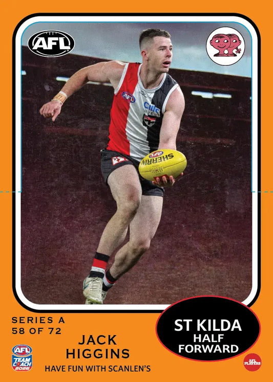 2026 Teamcoach AFL Scanlens Die-Cut Jack Higgins 58 of 72 Saints