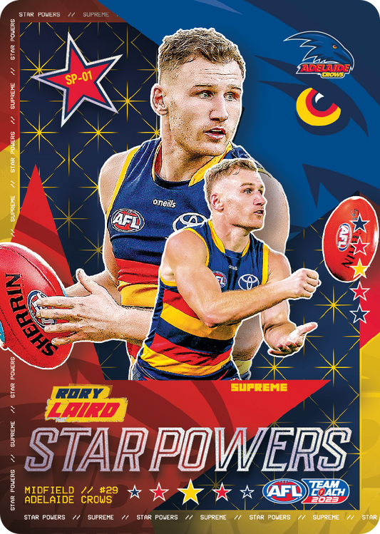 2023 AFL Teamcoach Rory Sloane Team Starpowers SP-01 Crows