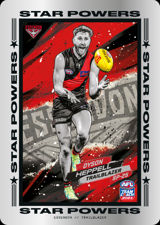 2024 AFL Teamcoach Star Powers Dyson Heppell SP-25