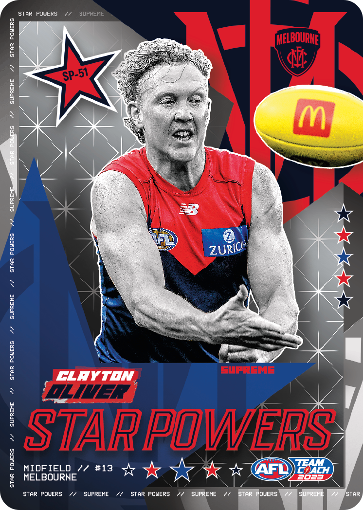 2023 AFL Teamcoach Clayton Oliver Starpowers SP-51 Demons