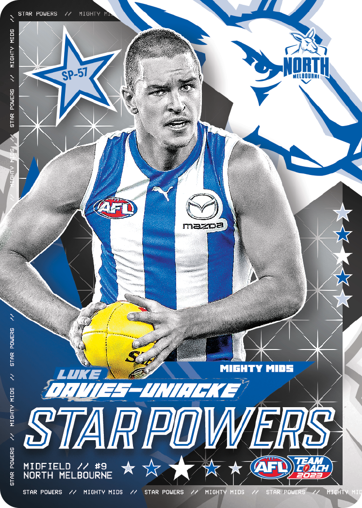 2023 AFL Teamcoach Luke Davies-Uniacke Starpowers SP-57 Kangaroos