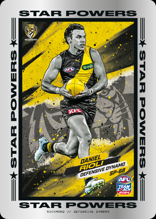 2024 AFL Teamcoach Star Powers - Daniel Rioli SP-68 Tigers