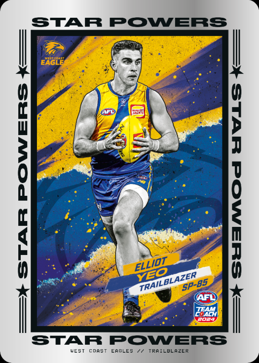 2024 AFL Teamcoach Star Powers Elliot Yeo SP-81