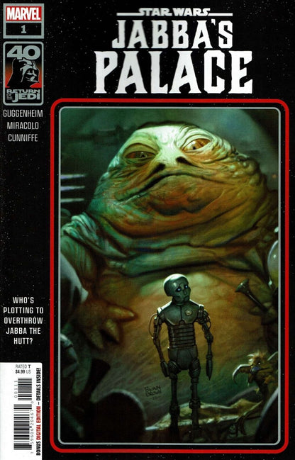 STAR WARS JABBA'S PALACE # 1  RETURN OF THE JEDI MARVEL COMIC BOOK 2023