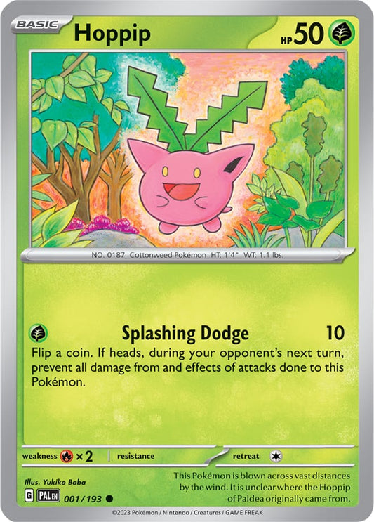 Hoppip #001/198 Base Card Pokémon Card Scarlet & Violet Paldea Evolved