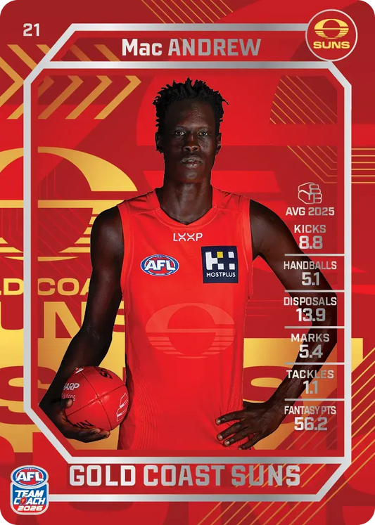 2026 Teamcoach AFL Silver 21 Mac Andrew