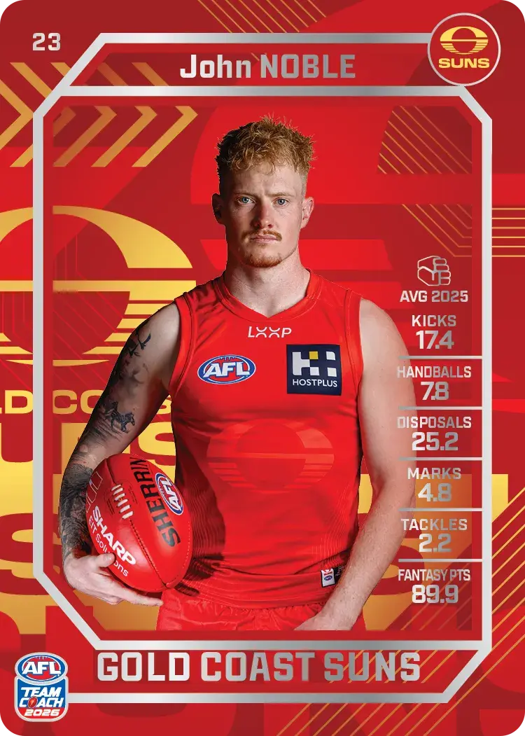 2026 Teamcoach AFL Silver 23 John Noble