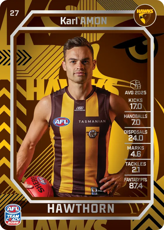 2026 Teamcoach AFL Silver 27 Karl Amon