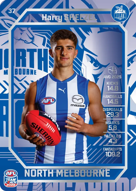 2026 Teamcoach AFL Silver 37 Harry Sheezel