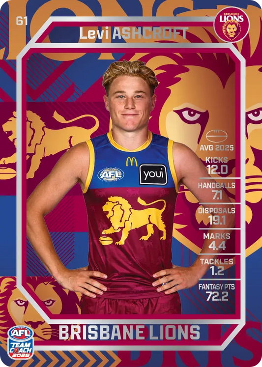 2026 Teamcoach AFL Silver 61 Levi Ashcroft