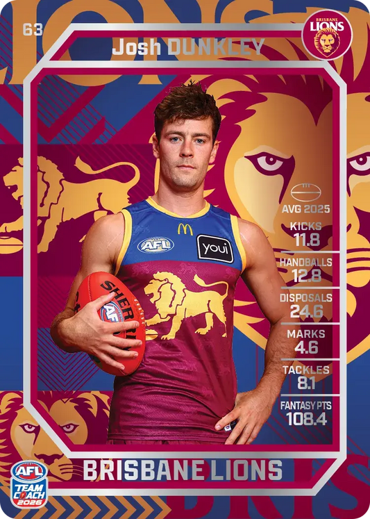 2026 Teamcoach AFL Silver 63 Josh Dunkley