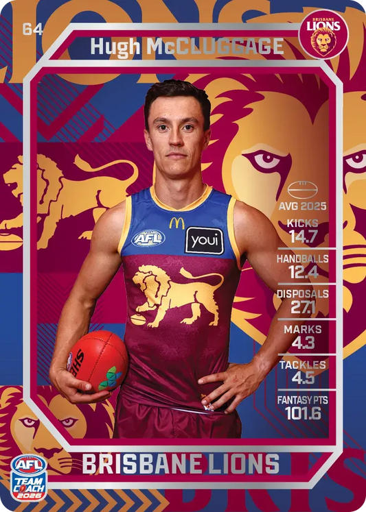 2026 Teamcoach AFL Silver 64 Hugh McCluggage