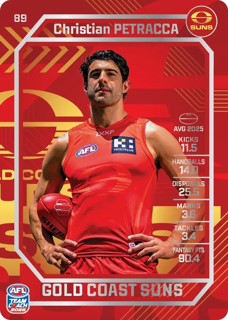2026 Teamcoach AFL Silver #89 Christian Petracca