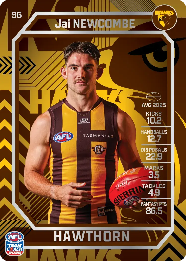 2026 Teamcoach AFL Silver #96 Jai Newcombe
