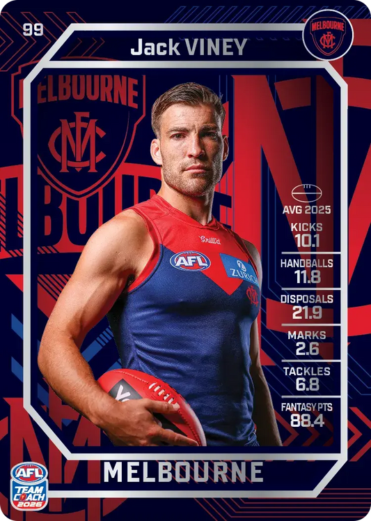 2026 Teamcoach AFL Silver #99 Jack Viney