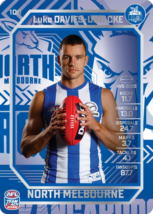 2026 Teamcoach AFL Silver #100 Luke Davies-Uniacke