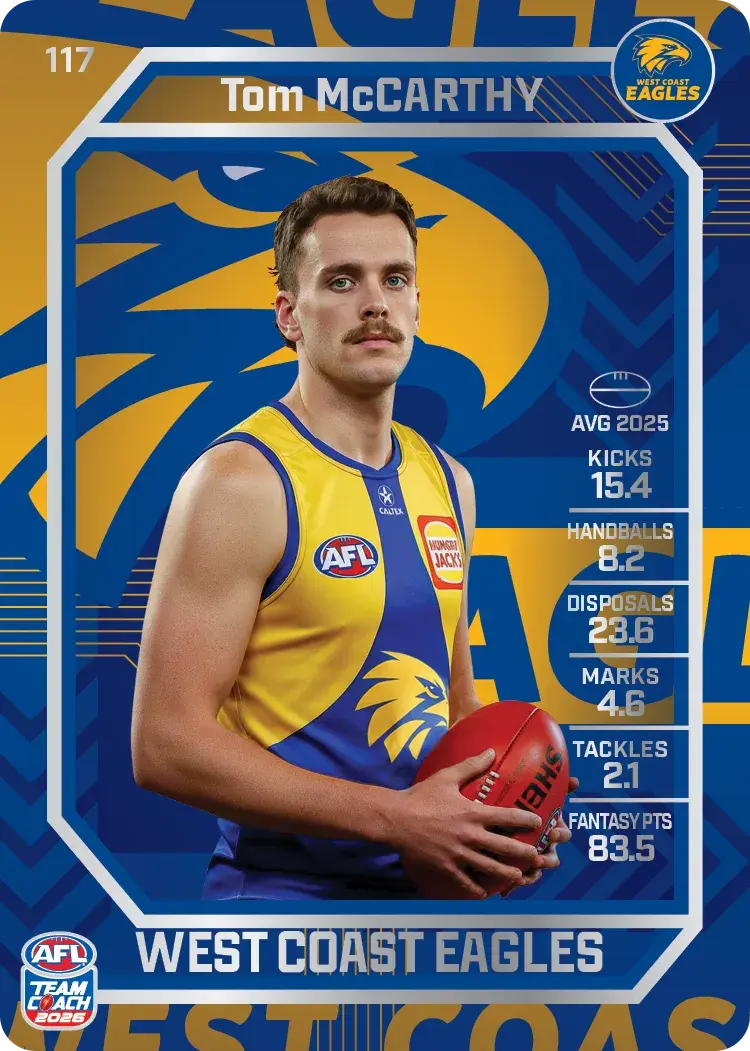 2026 Teamcoach AFL Silver #117 Tom McCarthy
