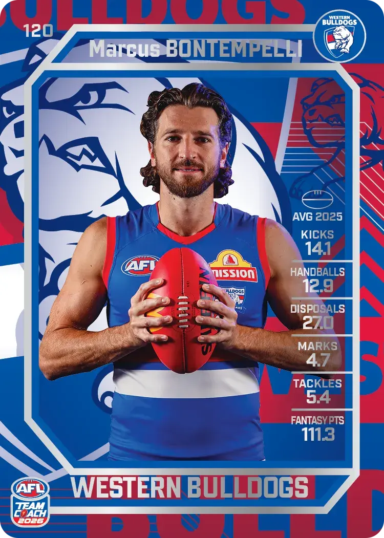 2026 Teamcoach AFL Silver #120 Marcus Bontempelli