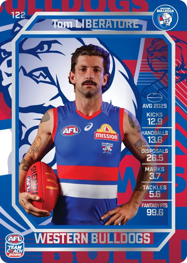 2026 Teamcoach AFL Silver #122 Tom Liberatore