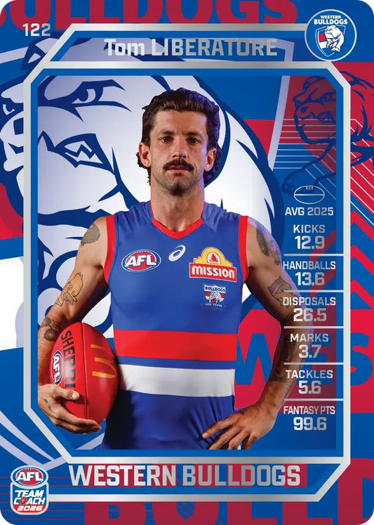 2026 Teamcoach AFL Silver #122 Tom Liberatore