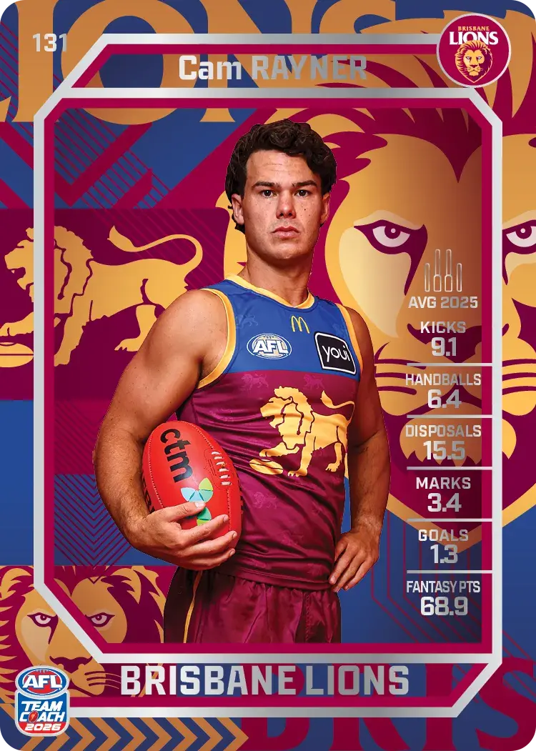 2026 Teamcoach AFL Silver #131 Cam Rayner