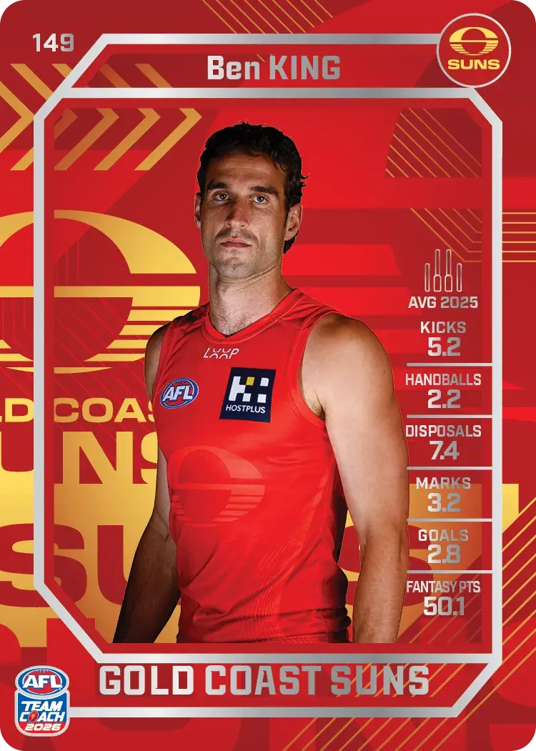 2026 Teamcoach AFL Silver #149 Ben King