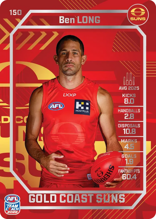 2026 Teamcoach AFL Silver #150 Ben Long
