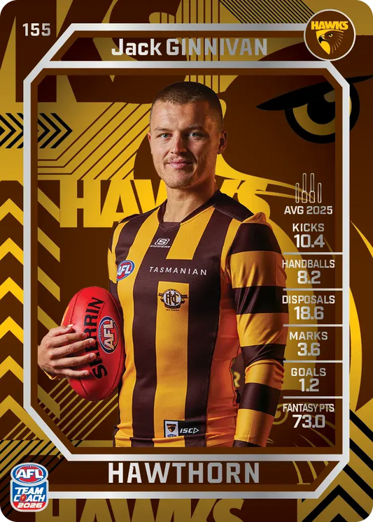 2026 Teamcoach AFL Silver #155 Jack Ginnivan