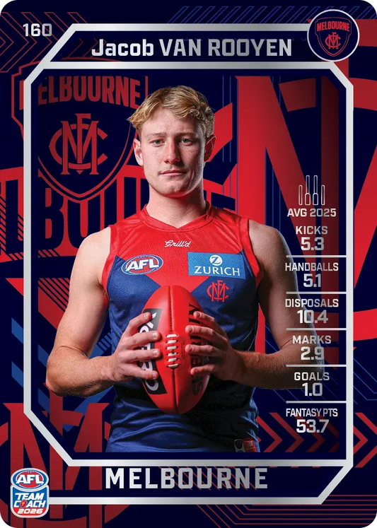 2026 Teamcoach AFL Silver #160 Jacob Van Rooyen