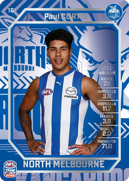 2026 Teamcoach AFL Silver #161 Paul Curtis