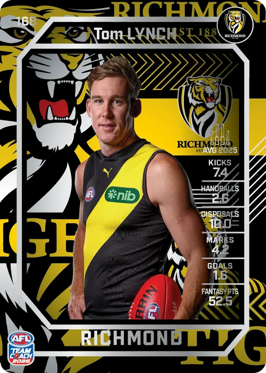 2026 Teamcoach AFL Silver #168 Tom Lynch