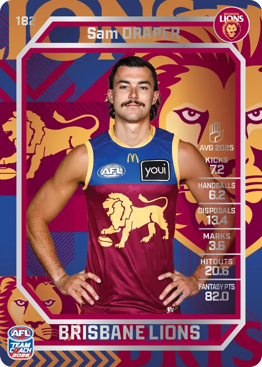 2026 Teamcoach AFL Silver #182 Sam Draper
