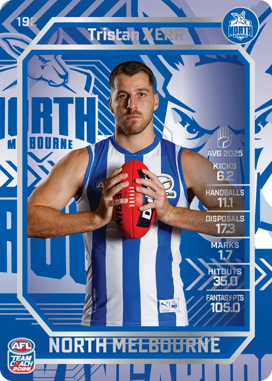2026 Teamcoach AFL Silver #192 Tristan Xerri