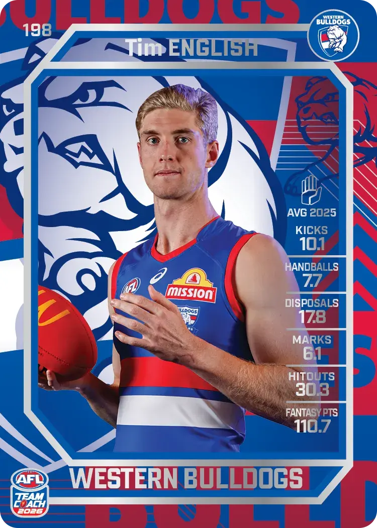 2026 Teamcoach AFL Silver #198 Tim English