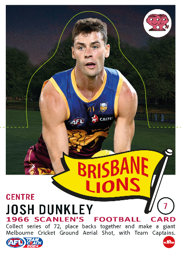 2024 AFL Teamcoach Scanlens Die-Cut #7 Josh Dunkley