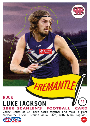 2024 AFL Teamcoach Scanlens Die-Cut #22 Luke Jackson