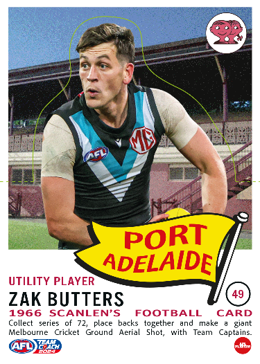 2024 AFL Teamcoach Scanlens Die-Cut #49 Zak Butters