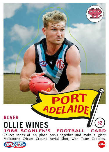 2024 AFL Teamcoach Scanlens Die-Cut #52 Ollie Wines