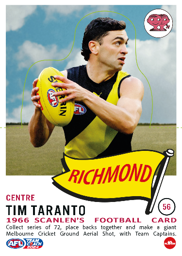 2024 AFL Teamcoach Scanlens Die-Cut #56 Tim Taranto
