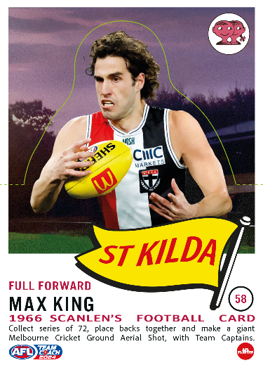 2024 AFL Teamcoach Scanlens Die-Cut #58 Max King